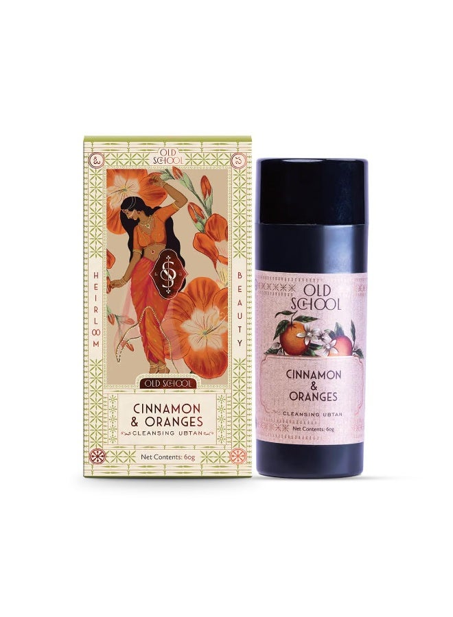 Old School Rituals Cinnamon & Oranges Cleansing Ubtan | Exfoliating Face Wash Powder | For Radiant & Clear Skin | 60g | Removes Dead Skin & Impurities | Infused with Natural Cinnamon & Orange Extracts - Image 3